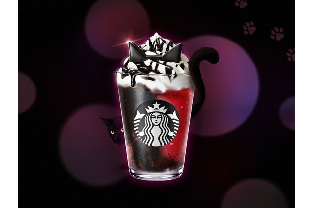 スターバックス、ハロウィン限定の新作「黒猫フラペチーノ」が登場！10月10日より販売 画像