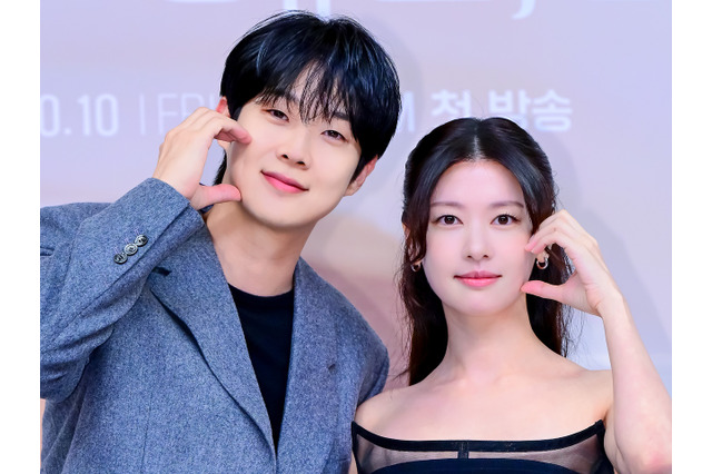 チェ・ウシク&チョン・ソミン、“息ぴったり”の相性披露！ドラマ『私と結婚してくれますか？』制作発表会に登場 画像