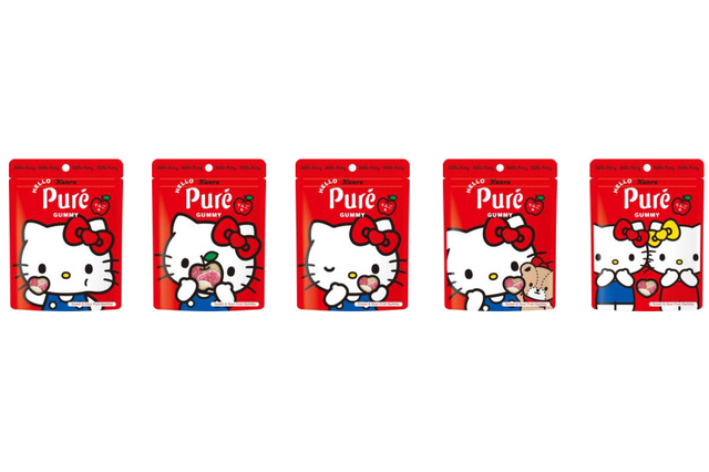 レトロかわいい雑貨風パッケージ！『ハローキティ』ピュレグミが28日より発売！ 画像