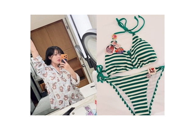 ヒョナがダイエット成功を“自信満々”に報告。着用ビキニも公開 画像