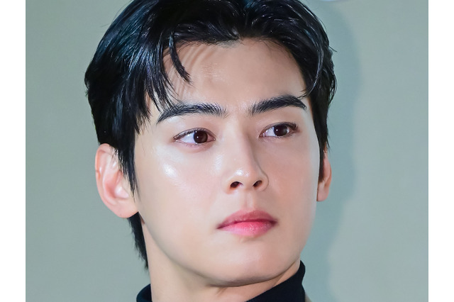 ASTRO・チャウヌ、軍楽隊の歌手兵として活躍中！黒スーツ＆軍服姿の“欠点なし”美貌に視線釘付け 画像