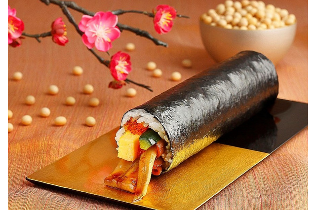 ふっくら煮穴子を丸ごと1本入れた恵方巻も！なだ万、節分にあわせて恵方巻8種類を販売 画像