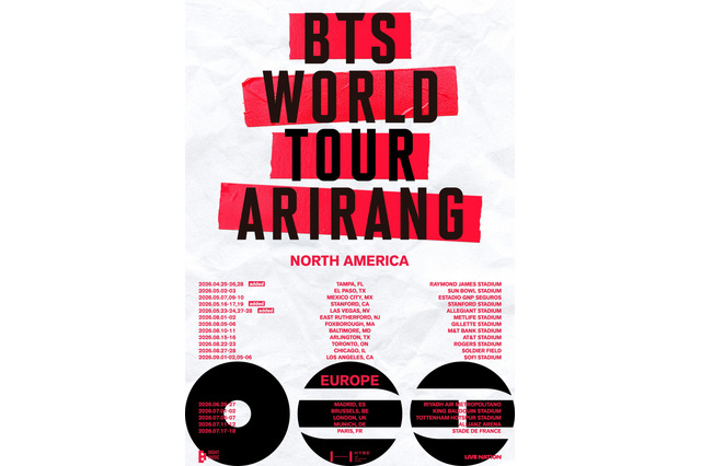 BTS、ワールドツアー北米・欧州の全41公演が完売！米3都市で追加公演も決定 画像
