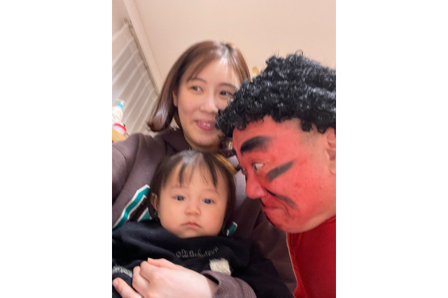 山本圭壱、赤鬼に変身するも愛娘の冷めた表情に「来年もう一度やってみます　無念」 画像