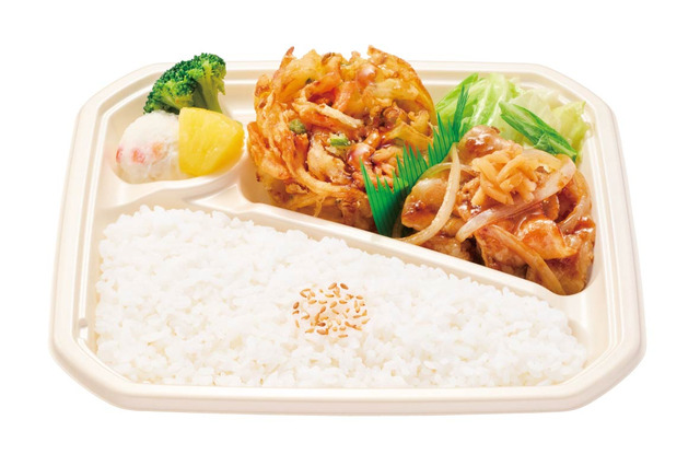 ほっかほっか亭、不動の人気メニュー「しょうが焼」＆「かき揚げ」が新コンビで登場！16日より発売 画像