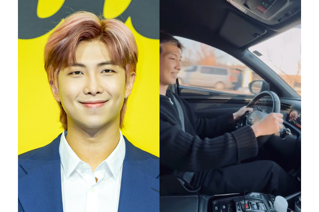 「人類の平和のために免許NG」だったBTS・RM、ついに運転席へ…ドライブ初公開にファン騒然 画像