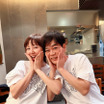 渡辺満里奈、夫・名倉潤と偶然ペアルック！仲良し2ショットに反響