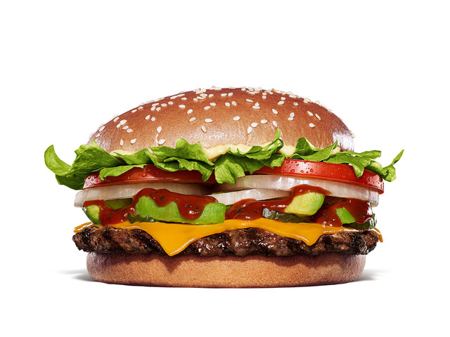 「チーズスパイシーサルサ アボカドワッパー」単品1,040円、セット1,340円