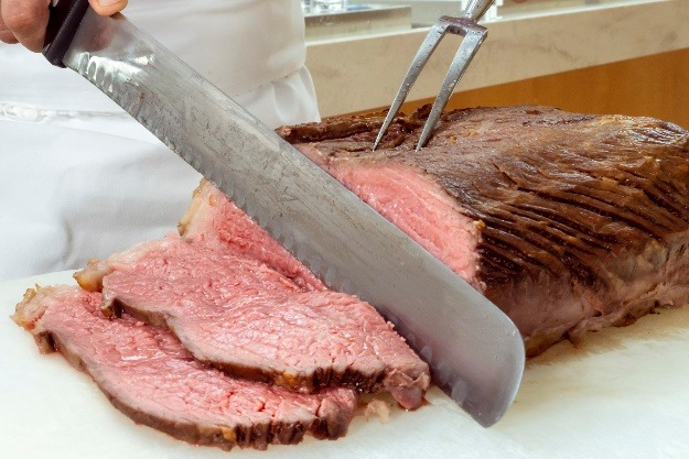 ローストビーフ　醤油クリームソース