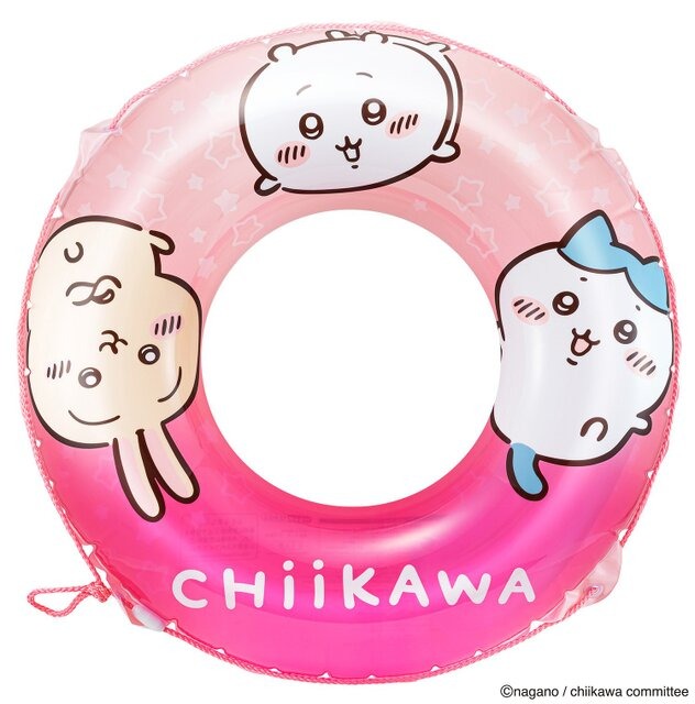 「ちいかわ」夏のレジャー向け新商品が本日4月10日11時より発売！うきわや晴雨兼用折傘、オモテウラ楽しめるコースター全22種も