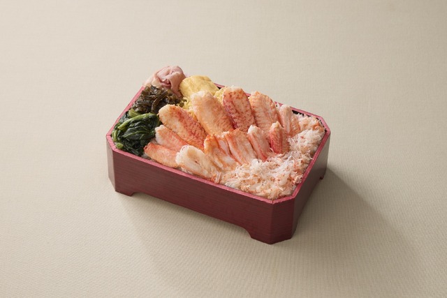 「毛蟹贅沢弁当」3,456円