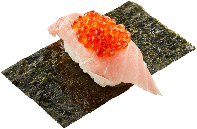 『みなみ鮪大とろ 贅沢いくら重ね包み』（税込390円）
