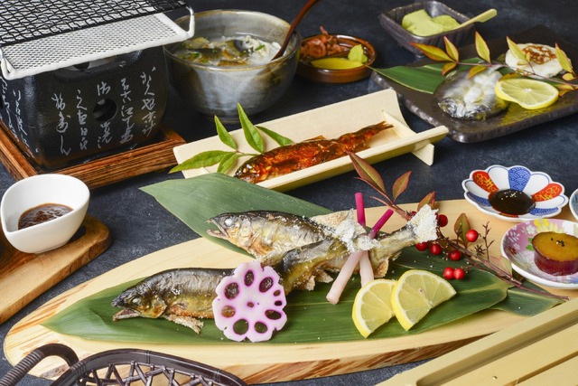みやちか膳鮎プレート盛り
