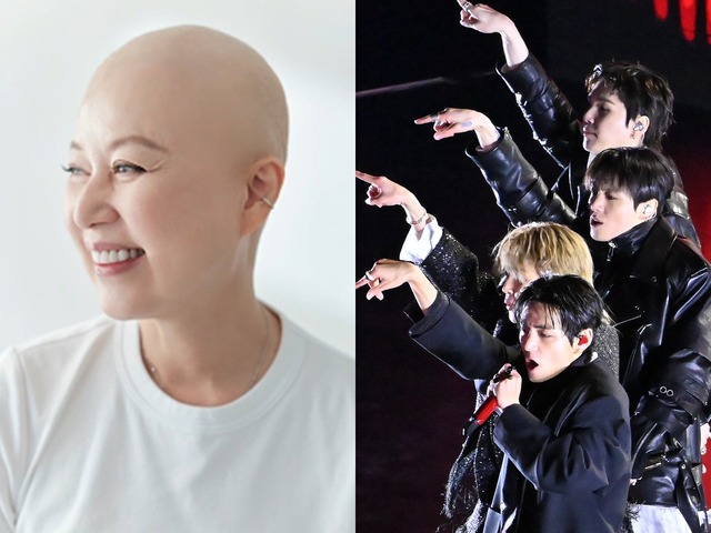 乳がん闘病を公表した韓国タレント、BTSのコンサートを全力満喫！“全身紫”で熱烈なファンぶりを発揮