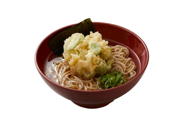 そら豆と玉ねぎのかき揚げそば　750円（税込）