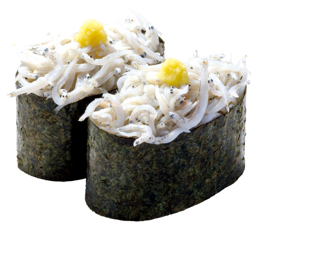 国産 釜揚げ上しらす軍艦　　　　　　160円（税込176円）