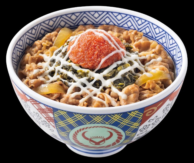 明太高菜マヨ牛丼
