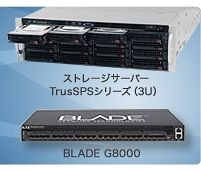 ストレージサーバTrusSPSシリーズおよびBLADE G8000