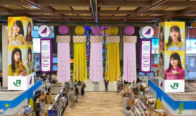 【仙台駅七夕飾り展示イメージ】