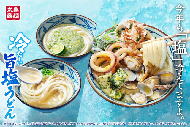 冷たーい山盛り海鮮旨塩うどん