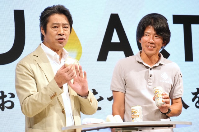 堤真一、米農家・宮嵜恵介さん【撮影：小宮山あきの】