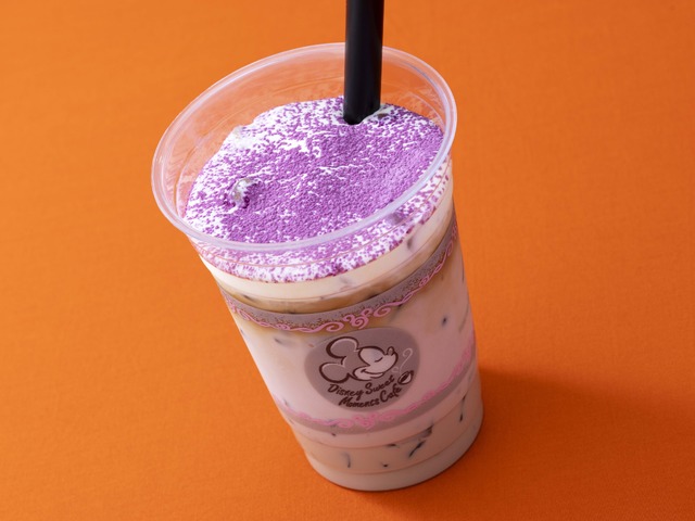 アイス紫イモカフェラテⒸDisney