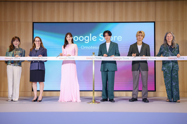 米国外初のGoogle直営旗艦店が表参道に！中条あやみ、永瀬廉、髙橋海人がオープン祝う
