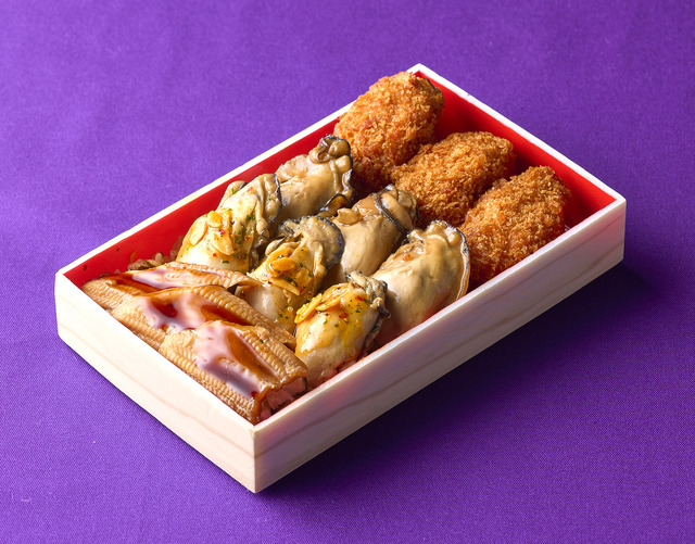 【広島牡蠣専門店 千両屋】牡蠣三昧と煮穴子の贅沢弁当2,484円(1折)