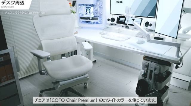 白メッシュの希少な選択肢「COFO Chair Premium」（C）めてお / Meteor