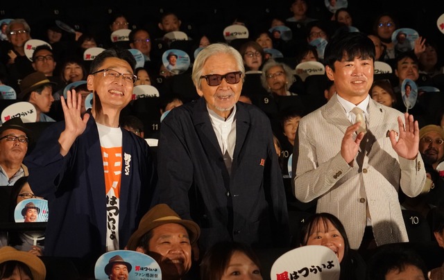 北山雅康、山田洋次監督、劇団ひとり【写真：竹内みちまろ】