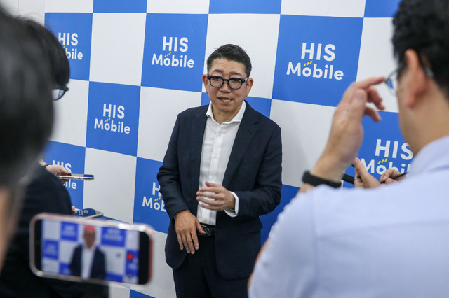 H.I.S. Mobile代表取締役社長の猪腰英知氏【撮影／平木昌宏】