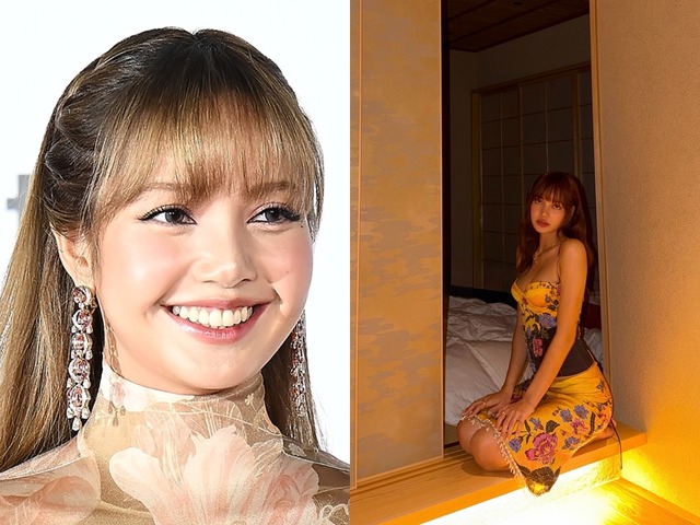 「和が似合う」BLACKPINK・リサが京都へ！和室で豪華なワンピース姿を見せ、優雅に