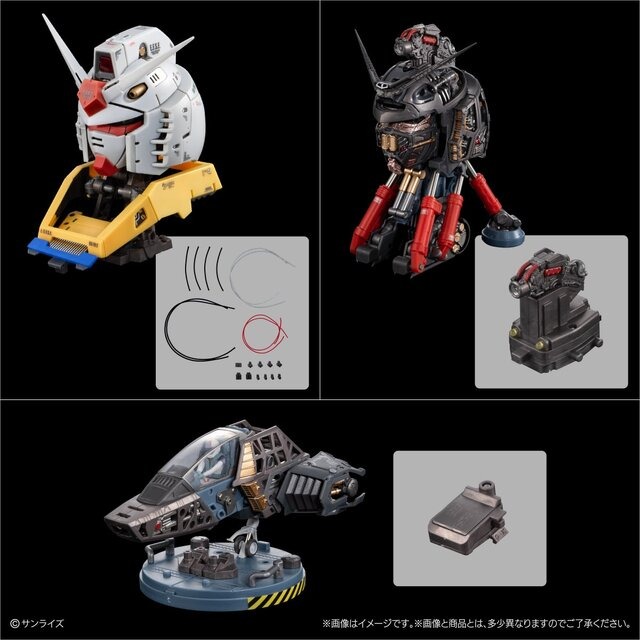 「ガンダム」1回1,850円の高級ガシャポン！コクピットまで作り込まれた「バストアップモデル」が2次予約―内部にはアムロの姿も