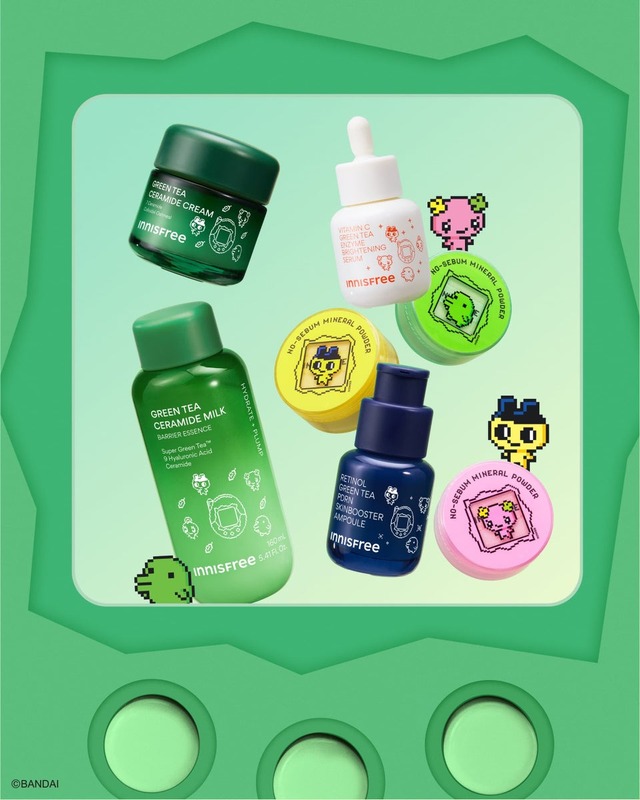 イニスフリー、たまごっち30周年コラボ商品を11月1日発売