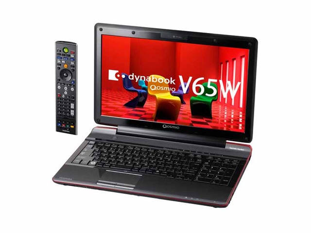 15.6型HD液晶で地デジチューナー搭載の「dynabook Qosmio V65W」