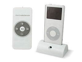 　ミヤビックスは、iPod nano専用のリモコン付きクレードル「Pod・On！ REMOTE for iPod nano」を12月中旬に出荷する。価格は2,980円。