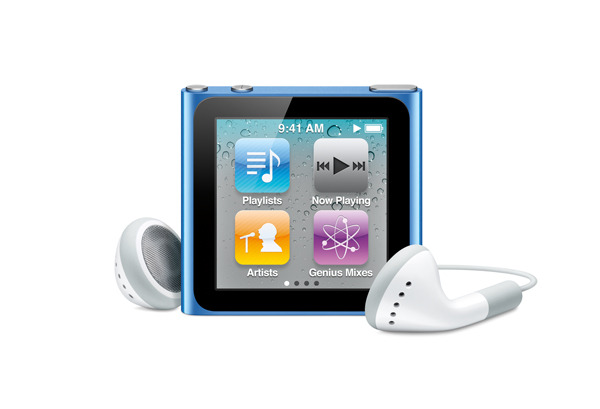 マルチタッチ画面となったiPod nano。大幅に小型・軽量化