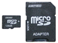 　アドテックは、超小型の次世代メモリーカードであるmicroSDカード「AD-MMSD」シリーズを12月9日に発売する。メモリ容量のラインアップは64Mバイトと128Mバイトの2種類。価格はオープンで、直販価格は64Mバイトが2,280円、128Mバイトが3,280円。