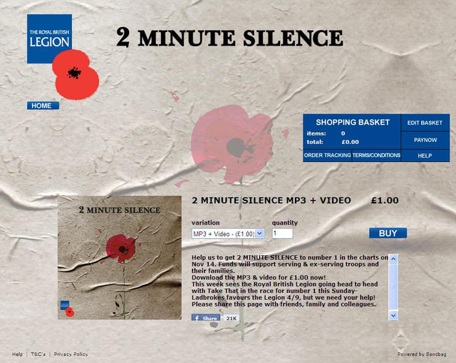 「2 Minute Silence」公式サイト