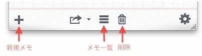メモは簡単に追加・削除が可能