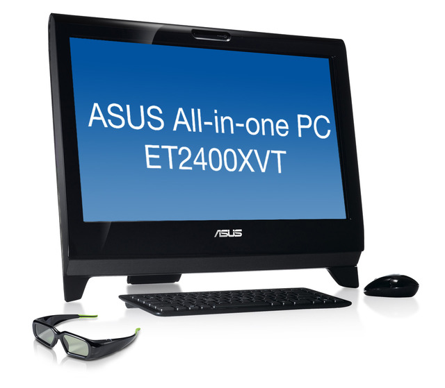 23.6型フルHDタッチパネルで3D対応の「ASUS All-in-one PC ET2400XVT」