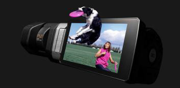 裸眼で3D映像を視聴可能な3.5型ディスプレイ