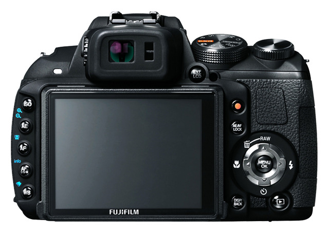 「FinePix HS20EXR」背面