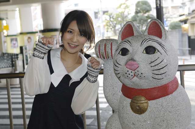 小田急線の豪徳寺駅も近いんです。ここにも招き猫が