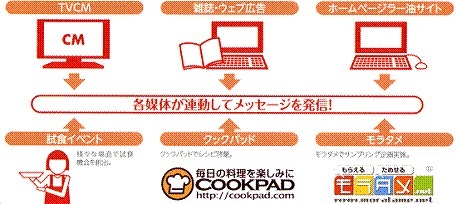 テレビ、雑誌、Webのメディアミックスでキャンペーンを行う