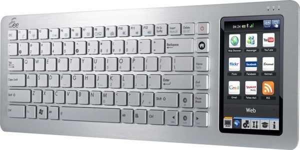 5.0型マルチタッチパッドを搭載したEeeKeyboard PC