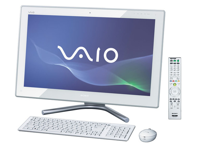 テレビ機能を強化した液晶一体型「VAIO L」シリーズ（ホワイト）