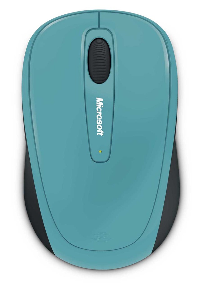 「Microsoft Wireless Mobile Mouse 3500」コーストブルー