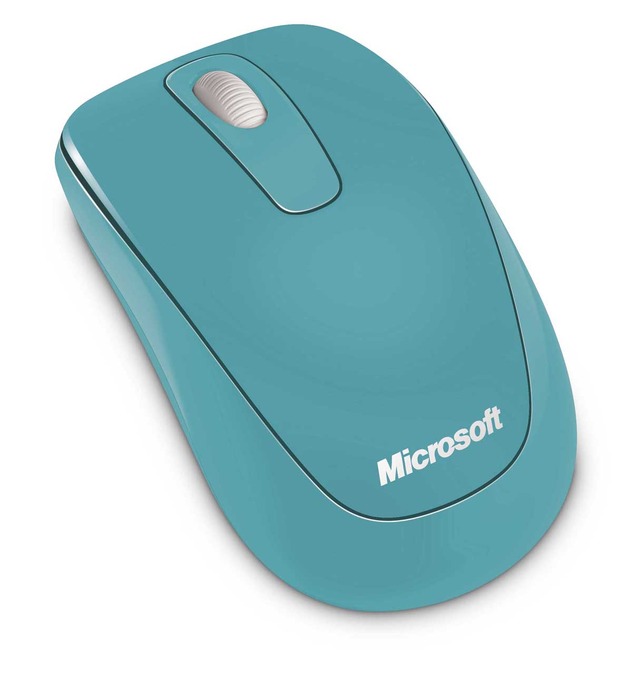 「Microsoft Wireless Mobile Mouse 1000」コーストブルー
