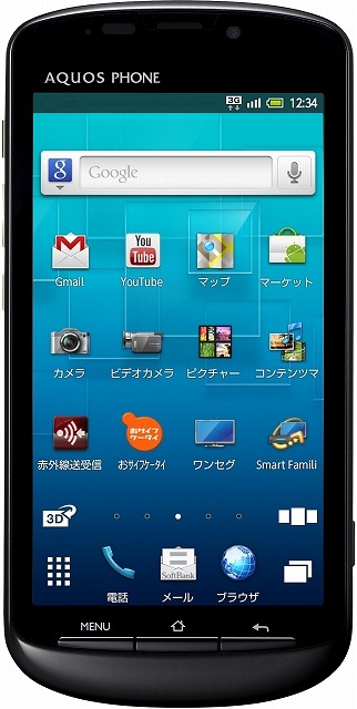 AQUOS PHONE 006SH「ブラック」